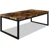 Image de vidaXL Table basse en résine de teck 110x60x40 cm