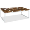 Image de vidaXL Table basse en résine de teck 110x60x40 cm