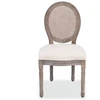 Image de vidaXL Chaises de salle à manger 6 pcs. Tissu crème