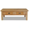 Image de vidaXL Table basse en teck massif 100x60x35 cm