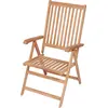 Image de vidaXL Chaises de jardin réglables 2 pcs. Bois massif teck