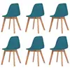 Image de Vidaxl - Chaises À Manger Lot De 6 Turquoise Plastique
