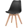 Image de vidaXL Chaises de salle à manger 2 pcs. noir plastique