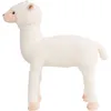 Image de vidaXL Peluche Alpaga Debout Peluche Blanc XXL