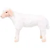 Image de vidaXL Mouton en peluche Debout Peluche blanche XXL