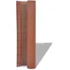 Image de vidaXL Clôture de jardin double face PVC 90 x 500 cm Marron