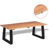 Image de vidaXL Table basse en bois massif d'acacia 110x60x40 cm