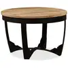 Image de vidaXL Table basse en bois massif rugueux de manguier 60x40 cm
