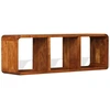 Image de Meuble TV en bois massif avec finition couleur miel 120x30x40 cm