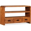 Image de vidaXL Armoire TV en bois massif d'acacia 90x30x55 cm