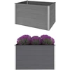 Image de Parterre de jardin surélevé WPC 150x100x91 cm Gris