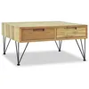 Image de Vidaxl - Table Basse 80x80x40 Cm Teck Massif