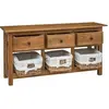 Image de vidaXL Buffet en acajou massif 100x30x50 cm
