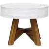 Image de vidaXL Table basse en vieux bois massif 60x45 cm blanc