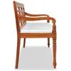 Image de vidaXL Banc de jardin Batavia avec coussins 150 cm teck