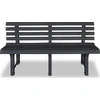 Image de vidaXL Banc de jardin 145,5 cm plastique anthracite