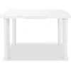 Image de vidaXL Table de jardin blanche 101 x 68 x 72 cm plastique