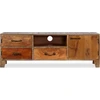 Image de Meuble TV en bois massif vintage 118x30x40 cm