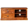 Image de vidaXL Armoire TV en bois massif d'acacia 90x30x40 cm