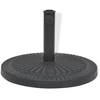 Image de vidaXL Pied de parasol Résine Rond Noir 14 kg