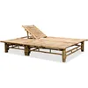 Image de vidaXL Chaise longue pour 2 personnes en bambou