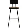 Image de vidaXL Tabouret de bar 2 pcs. Vieux bois massif
