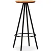 Image de vidaXL Tabouret de bar 2 pcs. Vieux bois massif