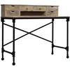 Image de vidaXL Bureau en bois de manguier massif et acier 110 x 50 x 96 cm