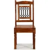 Image de vidaXL Chaises de salle à manger 2 pcs. Bois massif avec finition couleur miel
