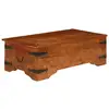 Image de Table Basse Bois D'Acacia Solide Avec Finition Miel 110x55x35cm Vidaxl