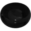 Image de vidaXL Lavabo en céramique rond noir 40 x 15 cm