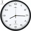 Image de Horloge Murale Radioguidée Mouvement À Quartz 31 Cm Blanc/noir Vidaxl