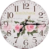 Image de vidaXL Horloge murale vintage fleurs 30 cm