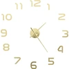 Image de vidaXL Horloge murale 3D Design moderne 100 cm XXL Golden