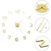 Image de Horloge Murale 3d Design Moderne 100 Cm Xxl Doré Vidaxl