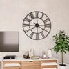 Image de vidaXL Horloge murale vintage avec mouvement à quartz métal 80 cm XXL