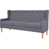 Image de vidaXL Ensemble de canapés 3 pièces tissu gris