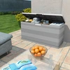 Image de vidaXL Coffre de jardin Gris 117×45×56 cm