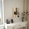 Image de Vidaxl   Miroir Mural Carré 50 X 50 Cm En Verre Poli   Installation Facile Avec Accessoires Inclus   Pour Chambre, Salle De Bain, Salon, Couloir
