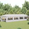 Image de vidaXL Tente de jardin 3 x 12 m blanche