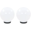 Image de vidaXL Lampes de jardin LED 2 pcs. Sphérique 20 cm PMMA