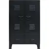 Image de vidaXL Armoire métallique style industriel 67 x 35 x 107 cm noir