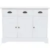 Image de vidaXL Buffet avec 3 portes MDF et bois de pin 105x35x77,5 cm