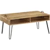 Image de Table Basse Bois De Manguier Massif 100x60x45 Cm Vidaxl