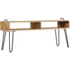 Image de vidaXL Table TV en bois massif de manguier 110x35x45 cm