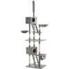 Image de vidaXL Arbre à chat Sisal 230 - 260 cm Gris