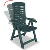 Image de vidaXL Chaises longues de jardin 6 pcs. Plastique vert
