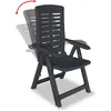 Image de vidaXL Chaises longues de jardin 4 pcs. Anthracite