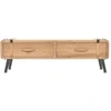 Image de vidaXL Armoire TV en bois massif de sapin 120x33x35 cm