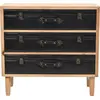 Image de vidaXL Commode à tiroirs en bois massif de sapin 80x36x75 cm